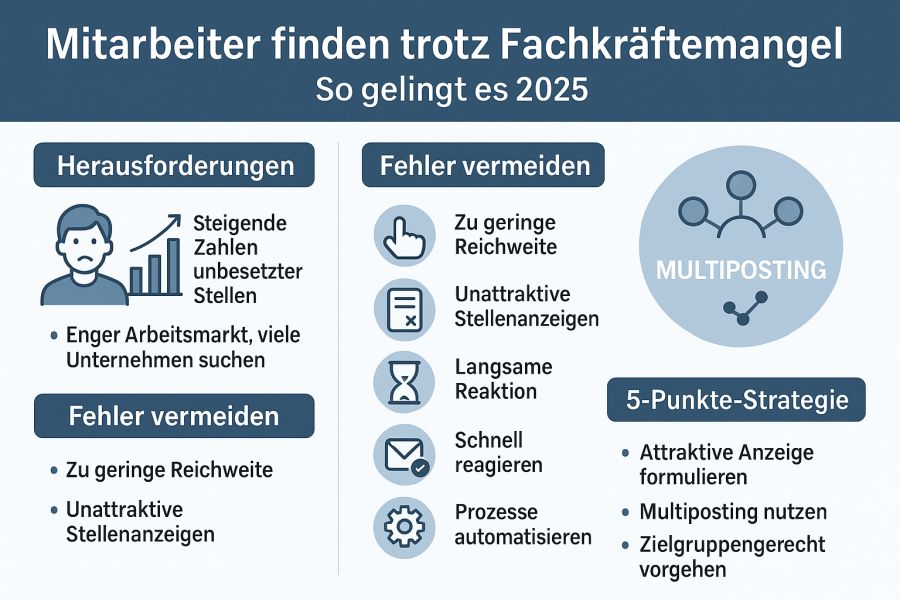 Mitarbeiter finden trotz Fachkräftemangel